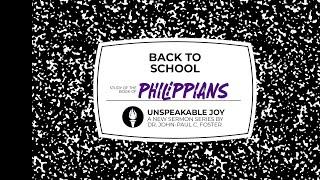 BACK TO SCHOOL: Joy in Partnership x Dr. John-Paul C. Foster