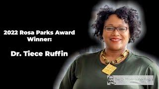 2022 Rosa Parks Awards Winner: Dr. Tiece Ruffin