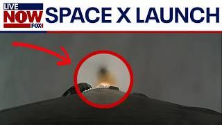 WATCH SpaceX rocket leaves giant hole in rain clouds