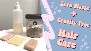 Zero Waste Hair Care Routine | cruelty free + vegan