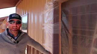 Huntsville Home Builder shows Spray Foam Process