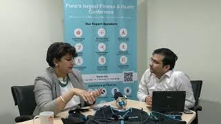 Manish Dogra interviewed by Manjula Nair at FITACON-Pune's Largest Fitness & Health Conference
