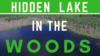 Hidden Lake in the Woods Fishing-Northern Michigan kayak fishing with Bassquatch Hunter