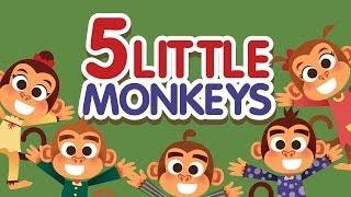 Five Little Monkeys Jumping on the Bed • Nursery Rhymes Song with Lyrics • Cartoon Kids Songs