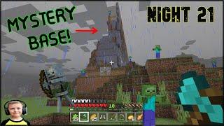 We Found a Mystery Base! Surviving The First 100 Nights Minecraft Night 21