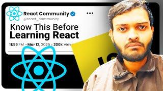 I Regret Not Knowing This Before Learning React! [ Hindi ]