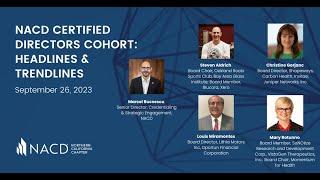 NACD Certified Directors Cohort: Headlines & Trendlines