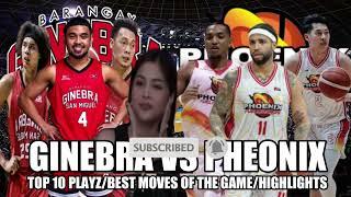 GINEBRA VS PHEONIX TOP 10 PLAYZ/BEST MOVEZ OF THE GAME/HIGHLIGHTS #viralvideo #pbaupdates #nsd