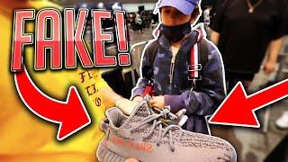 EXPOSING FAKE YEEZYS AT A SNEAKER CONVENTION