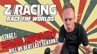 Zwift - Zracing - Race the Worlds Stage 1: Rolling Highlands