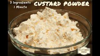 Homemade Custard Powder Recipe | Vanilla Custard in 1 Minute | 3 Ingredients Custard Powder | BB 9