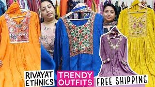 Rivayat Ethnics Brings You Beautiful Cotton & Designer Party Wear Suits. Free Shipping.