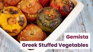 Gemista - Greek Stuffed Vegetables with Rice