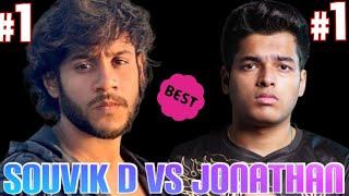 Souvik d Vs Jonathan Same Match ||Souvik d live ki Match m Jonathan Gaming