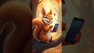 Tiny Squirrel Sends the Cutest Texts! ️ #squirrel #cute #funny #funnyvideo #shorts