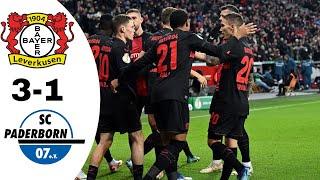 Bayer Leverkusen VS SC Paderborn 3-1 Highlights | DFB Pokal 2023/2024