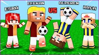 EFEKAN VS ALPEREN FUTBOL MAÇI YAPTI!  - Minecraft