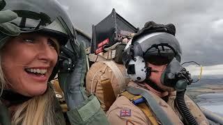 Sarina Strikemaster cockpit view of formation flight experience