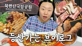 N잡러브이로그히말라야 가기전 북한산 예행연습 하고 맛있는거 먹는 브이로그(일상먹방,북한산원효봉,영화스마일2)