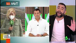 La reacción de Dani Mateo e Iñaki López cuando Cristina Pardo dice dónde tenía ceniza - Zapeando