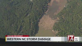 Aerial look of Hurricane Helene's damage