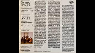 C.P.E. Bach Sonata for viola, W.F. Bach Sonata for viola. Karel Spelina (viola), J. Hala, F. Slama