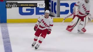 Tony DeAngelo Throws Stick At Brad Marchand As He Scores Empty Netter