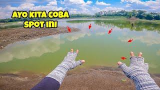 AYO KITA COBA‼️ SPOT DANGKAL INI MEMBUAT SAYA PENASARAN || mancing ikan nila di waduk lahor malang