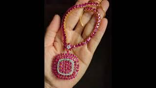 Gem Gardener: Burmese Natural Large Ruby Pendant Necklace 18k