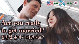 준비됐나요?ㅣ아니오.ㅣAre we getting married???ㅣ나한테 잘해라ㅣ난 너한테 잘 할지 안 할지 아직 결정 못했어ㅣ