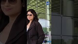 Shamita Shetty  Leaving For The Uk Spotted At Airport