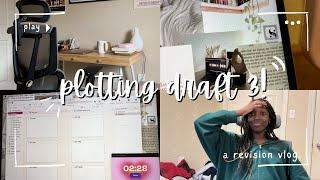 prepping + plotting draft 3!️ a writing vlog