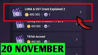 LUNA & UST Crash Explained 2 | TapSwap Video Code | LUNA & UST Crash Explained 2