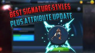 THE BEST SIGNATURE STYLES IN 2K18 MOBILE + SHOT CREATOR ATTRIBUTE UPDATE!!