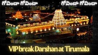 VIP Break Darshan Tirupati trip to Sri Venkateshwara Swamy temple #tirumala #throwbackvideo