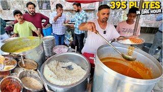 20/- Rs Desi Jat Street Food India | Punjab's highest selling Rajma Chawal, Kadhi Chawal & Patiala