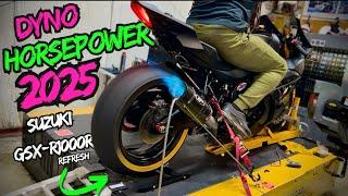 2025 Suzuki GSX-R1000R Dyno | Horsepower | Full Titanium M4 Exhaust vs Arata Titanium Exhaust