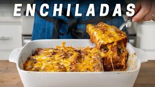 Very Good Tasting Enchiladas (Shredded Beef with Red Sauce)