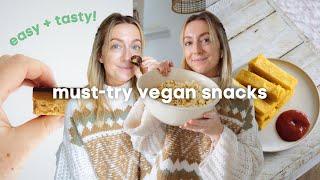 VEGAN SNACKS you NEED to try! (super easy & tasty!) 