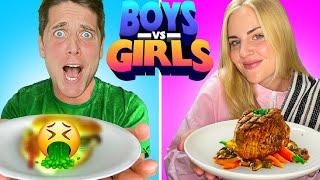 BOYS vs GIRLS COOKING CHALLENGE!