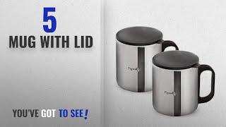 Top 10 Mug With Lid [2018]: Pigeon Stainless Steel Double Coffee Mug, set of 2, 180ml, Silver