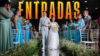 Usei 2 Flash para fotografar as entradas deste casamento