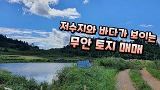 저수지와 바다가 보이는 무안토지매매 5500만원 약1072평 - 토담부동산