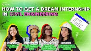 How To Get A Dream Internship In Civil Engineering | Adobe Express