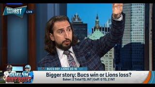 FIRST THINGS FIRST | Nick Wright SHOCKED Detroit Lions Had NO Business Losing To Bucs, RIPS Goff