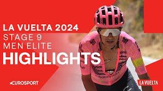 TAKING ON THE MOUNTAINS! ️ | La Vuelta a España Stage 9 Highlights | Eurosport Cycling