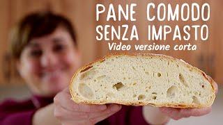 PANE COMODO FATTO IN CASA SENZA IMPASTO - Ricetta Facile (Video Live versione corta)