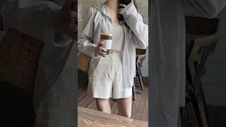 나들이 갈 때 입기 좋은 시원한 코디 #중년패션 #나들이 #여름코디