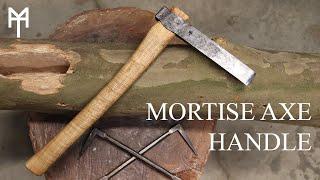 Handling a Mortise Axe for timberframing