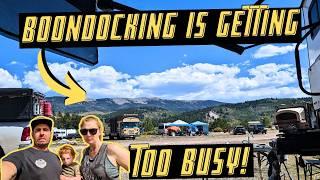 Crowded Boondocking Near Silverthorne Colorado (RV Living)